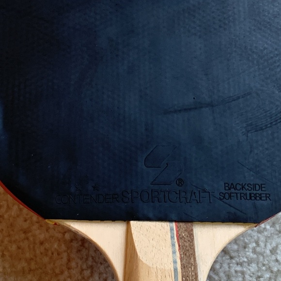 Contender SportsCraft Table Tennis Paddle, Red and Black - Picture 8 of 15